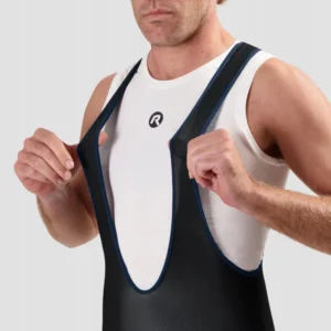 Rogelli CORE COLORED - męskie spodenki rowerowe z wkładką czarno-niebieskie - obrazek 9