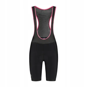 Rogelli CORE COLORED - damskie spodenki rowerowe czarno-różówe - obrazek 1