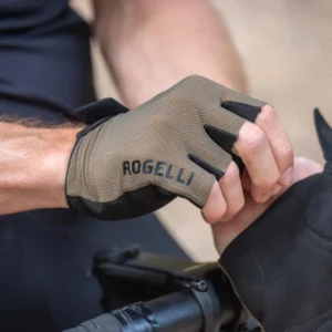 Rogelli CORE - męskie rękawiczki rowerowe khaki - obrazek 3