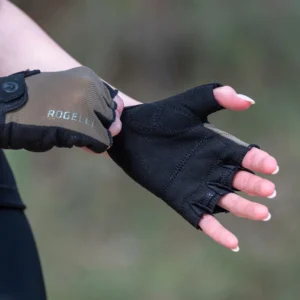 Rogelli CORE - damskie rękawiczki rowerowe khaki - obrazek 4