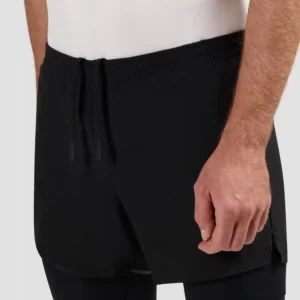 Rogelli DISTANCE - męskie spodenki do biegania 2w1 czarne - obrazek 7