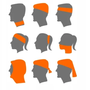 Rogelli SCARF - bezszwowy komin sportowy czarny - obrazek 2