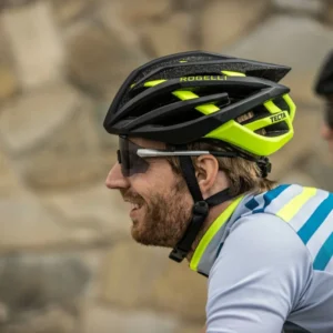 Rogelli TECTA - ultralekki kask rowerowy czarno-żółty - obrazek 5