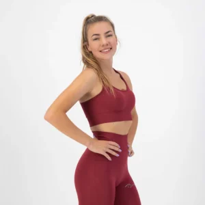 Rogelli TRINITY - damski stanik sportowy czerwony - obrazek 2