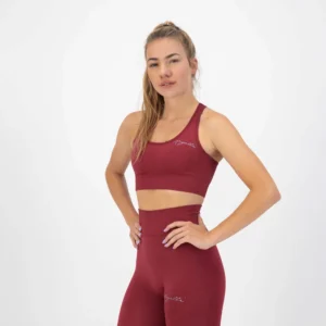Rogelli TRINITY - damski stanik sportowy czerwony - obrazek 3