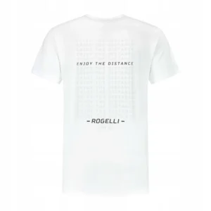 Rogelli LOGO - męska koszulka bawełniana z kieszonką biała - obrazek 2