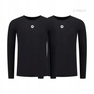 Rogelli CORE II 2-pak - termoaktywna koszulka z długim rękawem czarna - obrazek 1