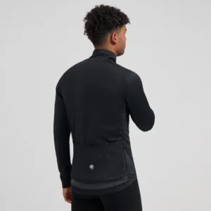 Rogelli ESSENTIAL II - męska zimowa kurtka rowerowa czarna - obrazek 5