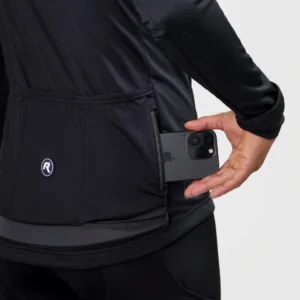 Rogelli ESSENTIAL II - męska zimowa kurtka rowerowa czarna - obrazek 9