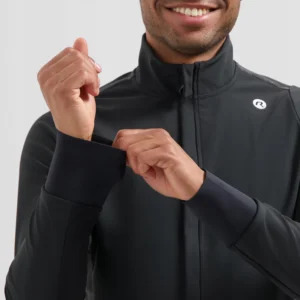 Rogelli DISTANCE II - męska zimowa kurtka rowerowa czarna - obrazek 6