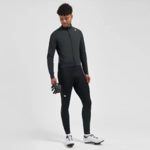 Rogelli DISTANCE II - męska zimowa kurtka rowerowa czarna - obrazek 10