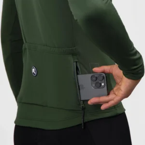 Rogelli ESSENTIAL II - męska bluza rowerowa zielona - obrazek 8