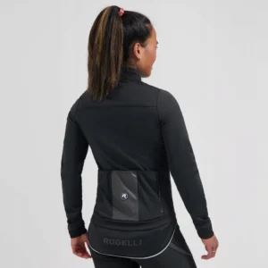 Rogelli DEEP WINTER - damska zimowa kurtka rowerowa czarna - obrazek 4
