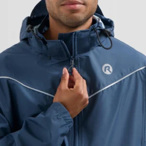 Rogelli COMMUTER ESSENTIAL - przeciwdeszczowa kurtka rowerowa zielona - obrazek 5