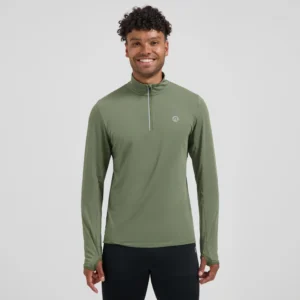 Rogelli CORE - męska koszulka do biegania khaki - obrazek 3