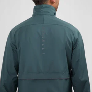 Rogelli ESSENTIAL - męska kurtka do biegania DWR granatowa - obrazek 8