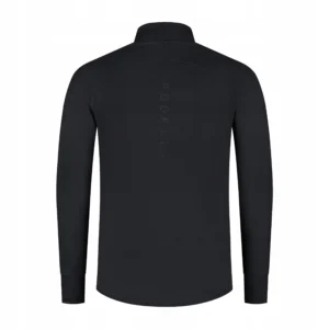 Rogelli ESSENTIAL - męska ocieplana koszulka do biegania z długim rękawem czarna - obrazek 2