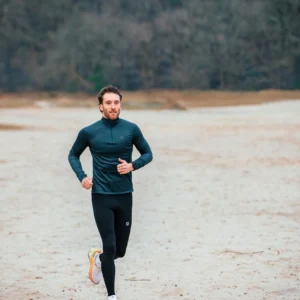 Rogelli ESSENTIAL - męska ocieplana koszulka do biegania z długim rękawem granatowa - obrazek 11