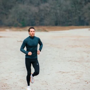 Rogelli ESSENTIAL - męska ocieplana koszulka do biegania z długim rękawem granatowa - obrazek 12