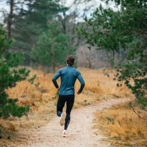 Rogelli ESSENTIAL - męska ocieplana koszulka do biegania z długim rękawem granatowa - obrazek 15