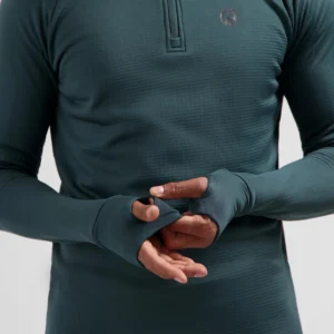 Rogelli ESSENTIAL - męska ocieplana koszulka do biegania z długim rękawem granatowa - obrazek 7