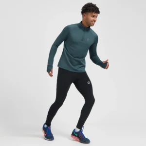 Rogelli ESSENTIAL - męska ocieplana koszulka do biegania z długim rękawem granatowa - obrazek 8