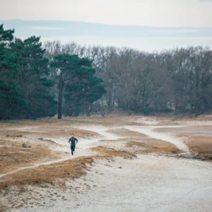 Rogelli ESSENTIAL - męska ocieplana koszulka do biegania z długim rękawem khaki - obrazek 14