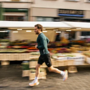 Rogelli ESSENTIAL - męska koszulka do biegania z długim rękawem granatowa - obrazek 10