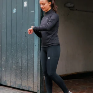 Rogelli ESSENTIAL - damska bluza do biegania czarna - obrazek 13