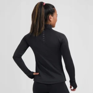 Rogelli ESSENTIAL - damska bluza do biegania czarna - obrazek 4