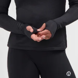 Rogelli ESSENTIAL - damska bluza do biegania czarna - obrazek 7