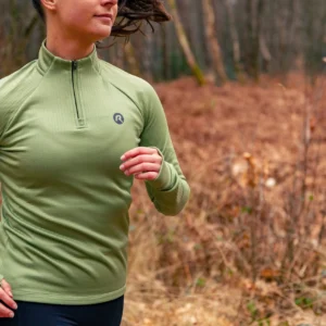 Rogelli ESSENTIAL - damska bluza do biegania zielona - obrazek 11