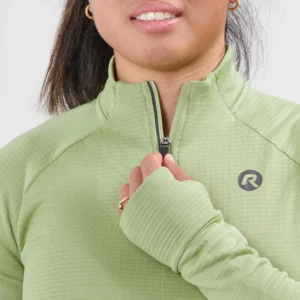 Rogelli ESSENTIAL - damska bluza do biegania zielona - obrazek 7