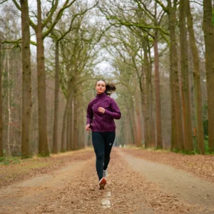 Rogelli ESSENTIAL - damska kurtka do biegania bordowa - obrazek 13