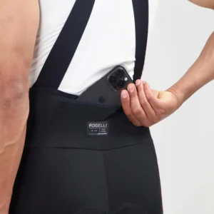 Rogelli DISTANCE II - męskie zimowe spodnie rowerowe z szelkami czarne - obrazek 9