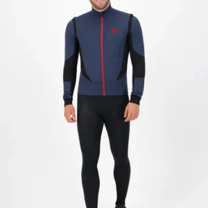 Rogelli BRAVE - męska softshellowa kurtka rowerowa granatowa - obrazek 3