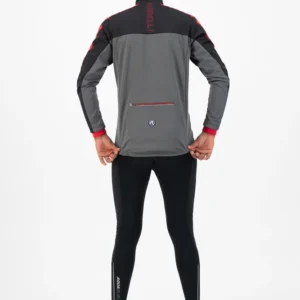 Rogelli FREEZE - męska zimowa kurtka rowerowa czarno-czerwona - obrazek 5