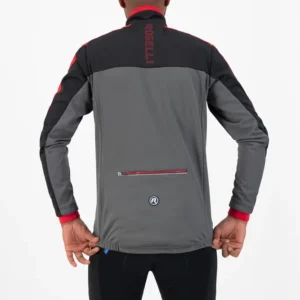 Rogelli FREEZE - męska zimowa kurtka rowerowa czarno-czerwona - obrazek 7