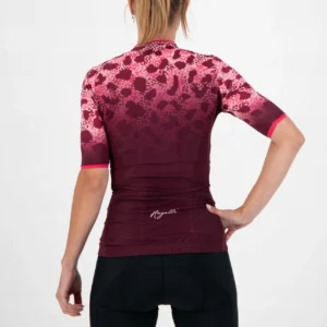 Rogelli ANIMAL - damska koszulka rowerowa z grafiką bordowa - obrazek 7