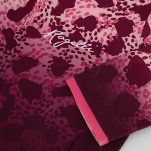 Rogelli ANIMAL - damska koszulka rowerowa z grafiką bordowa - obrazek 8