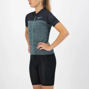 Rogelli MELANGE - damska koszulka rowerowa zielona - obrazek 4