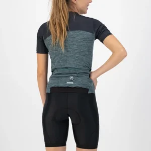 Rogelli MELANGE - damska koszulka rowerowa zielona - obrazek 5