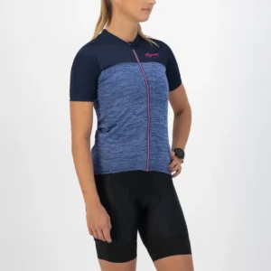 Rogelli MELANGE - damska koszulka rowerowa granatowa - obrazek 4
