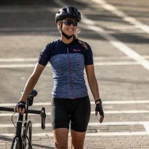 Rogelli MELANGE - damska koszulka rowerowa granatowa - obrazek 10