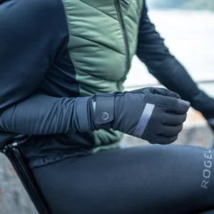 Rogelli NOVA - męskie zimowe rękawice rowerowe czarne - obrazek 10