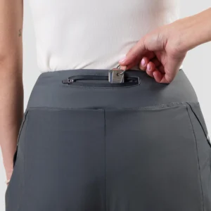 Rogelli ESSENTIAL - damskie spodenki do biegania 2w1 szare - obrazek 5